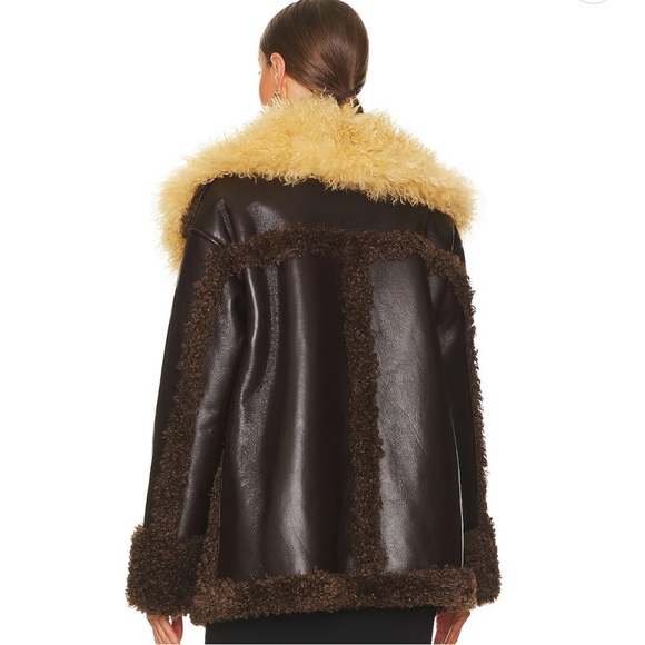 L'Academie x Bridget Rohena Jacket in Brown & Tan (New Label) - Picture 6 of 11